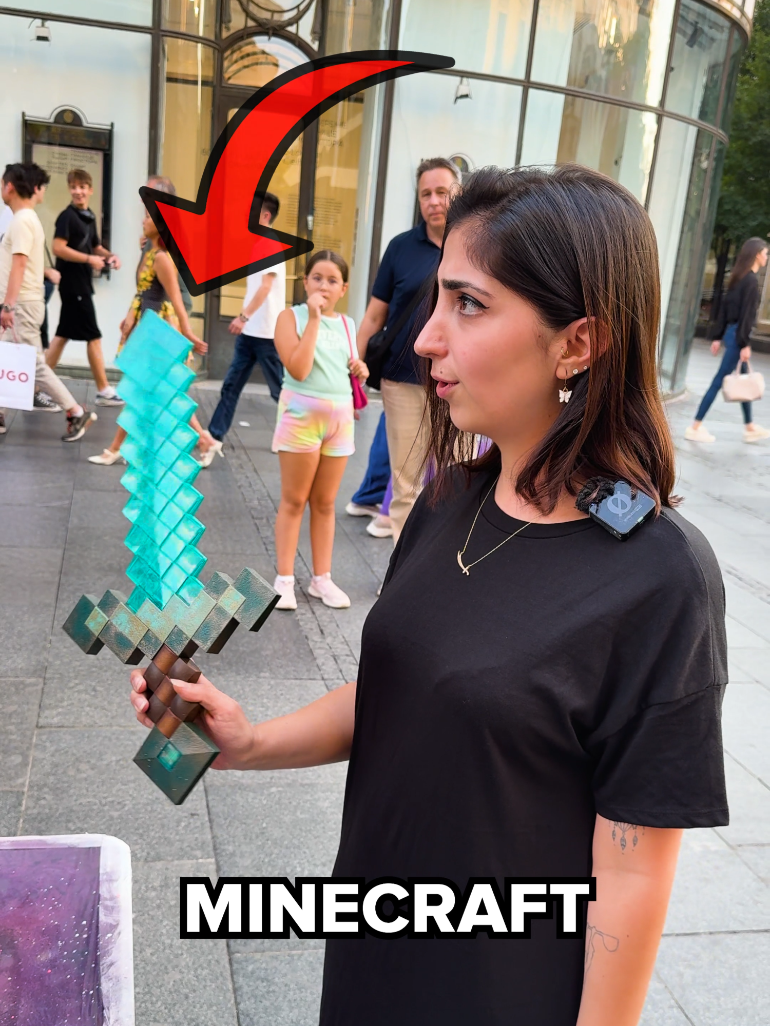 The Girl Wanted Her Minecraft Sword Painted... 🗡️😱 #streetart #upgrade #graffiti #streetartist #graffitiart #art #craft #mrspray #DIY