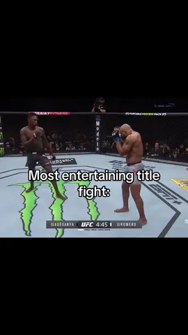 Every title fight that was supposed to be fight of the year just ends up like khamzat vs DDP #UFC#MMA#titlefight#boring #adesanyavsromero 