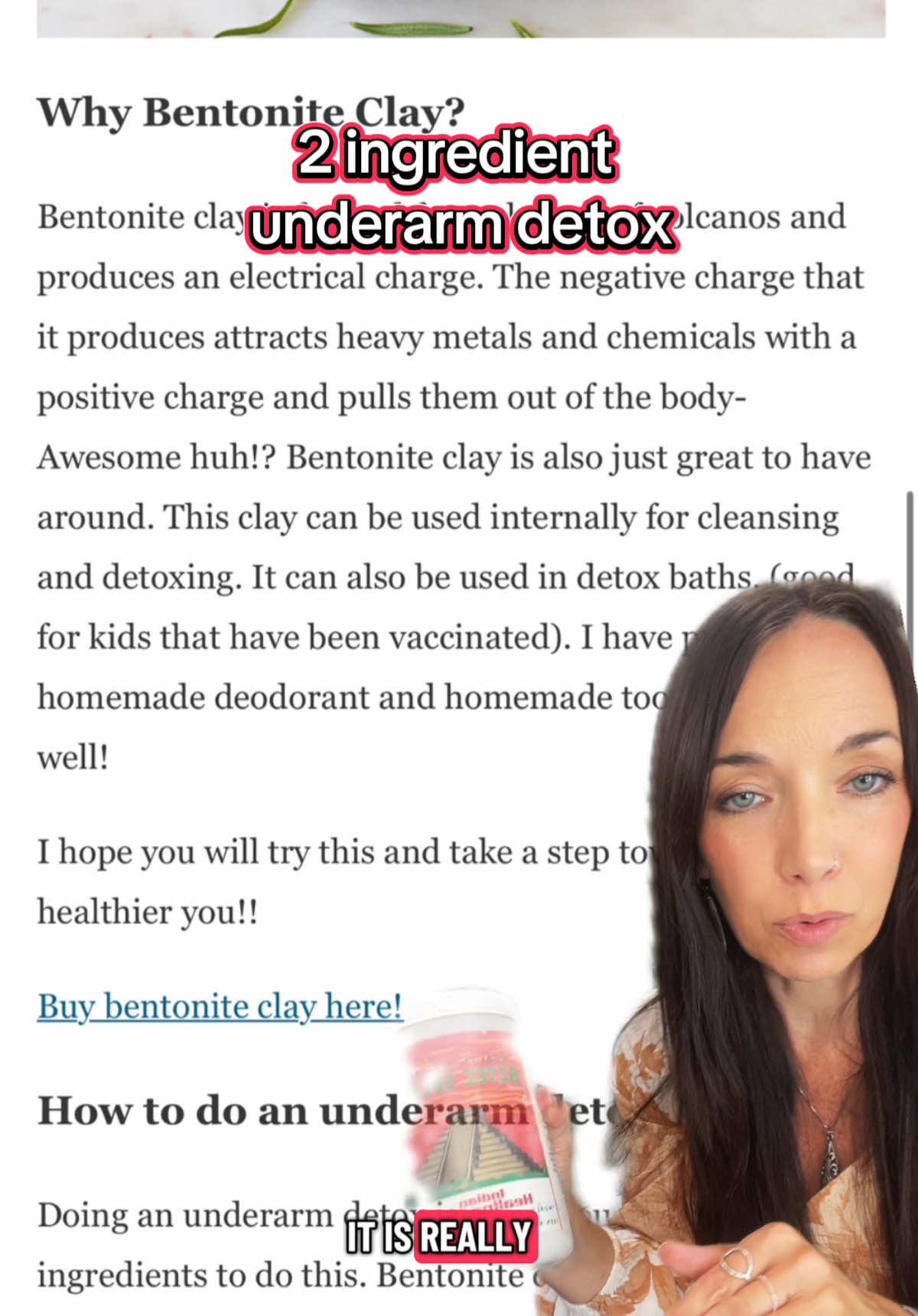 #detox #stinky #naturaldeodorant #detoxrecipe #underarmcare 