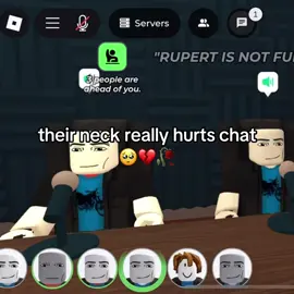 Repost since it got taken down🥀 #fyp #goviralagain #rubert #roblox #neckhurts 