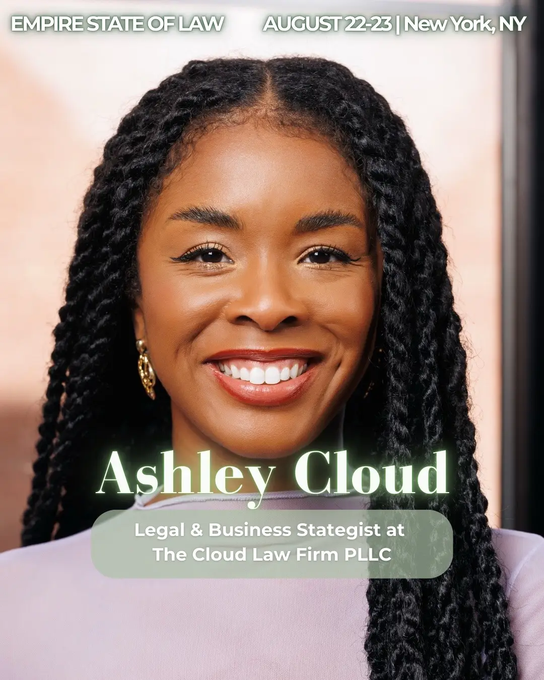 LVLUP Legal is excited to announce Ashley N. Cloud, Esq., M.B.A. as a panelist at Empire State of Law, taking place August 22nd–23rd in NYC. She will be speaking on the panel 