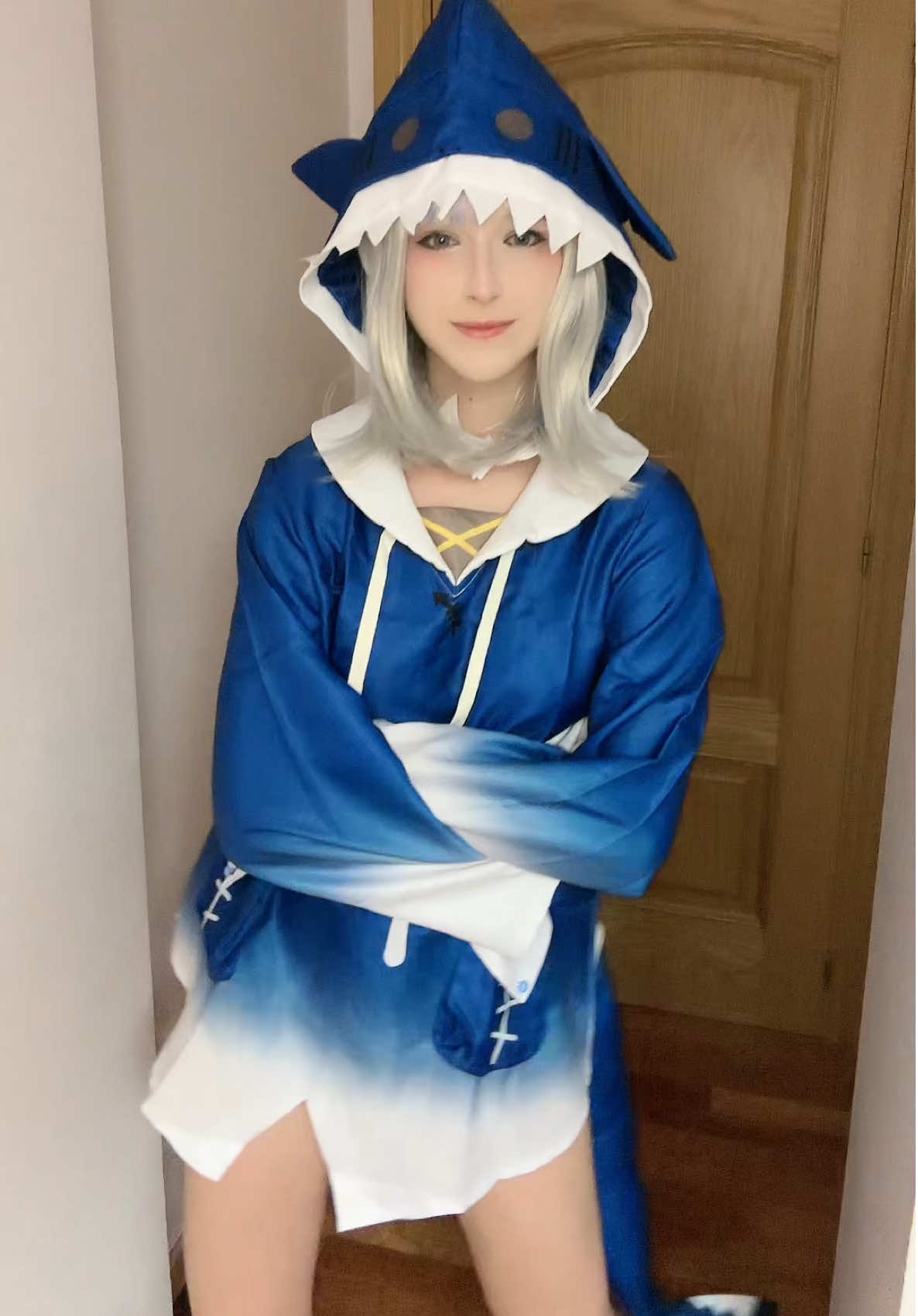 :3 #cosplaygirl #gawrgura #cosplay #hololive #gawrguracosplay 