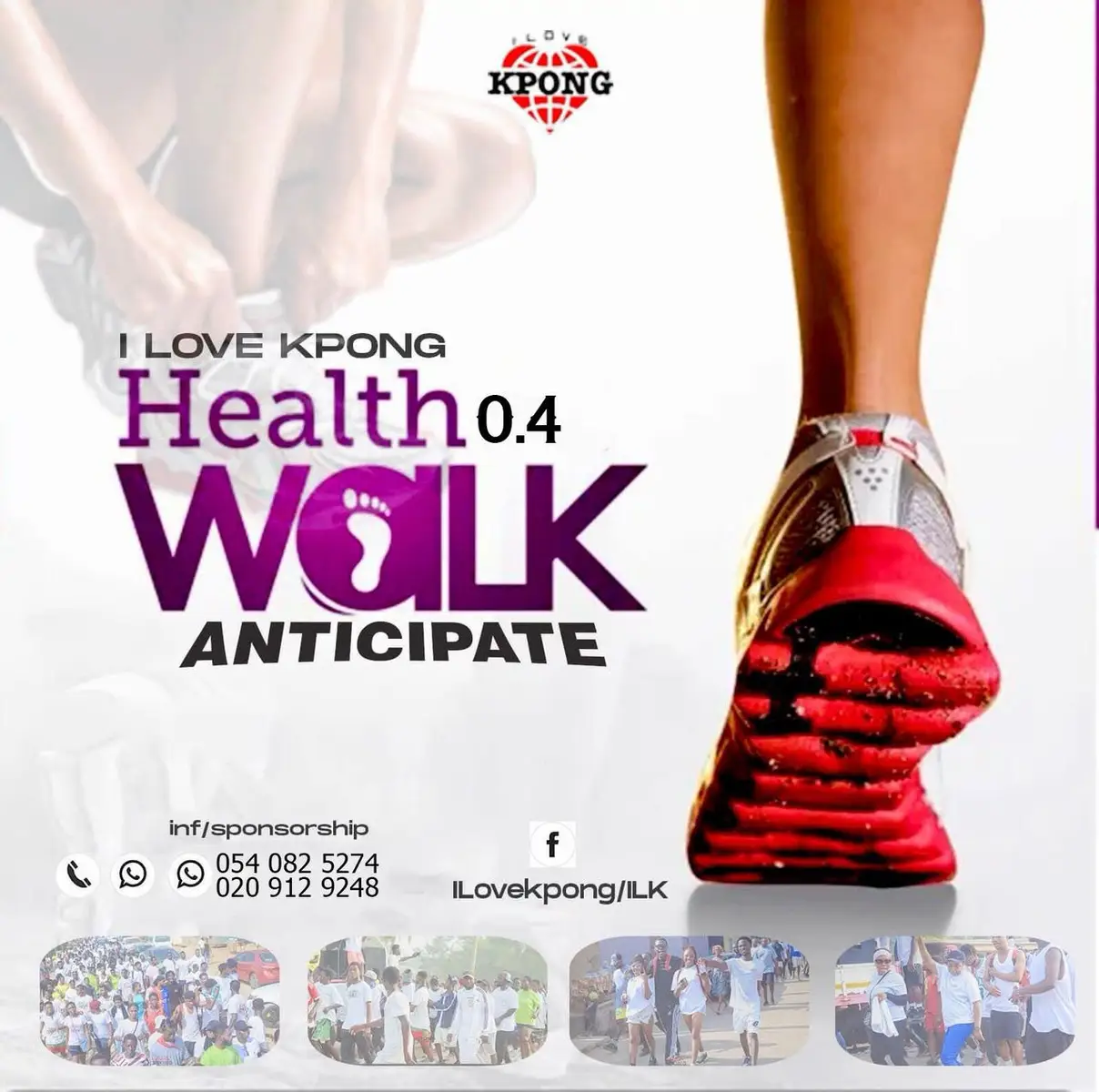 Get ready to lace up your shoes and join the excitement of the _*I Love Kpong Health_ Walk 0.4! __*_Anticipate a vibrant day filled with fitness, fun, and community spirit in Kpong, Ghana. With a scenic route, lively crowds, and a chance to support health awareness, this event promises an unforgettable experience. Don’t miss out—mark your calendars and be part of the movement! #ilovekponghealthwalk_2024 #tiktokghana🇬🇭 #fy #fyp  #creatorsearchinsights