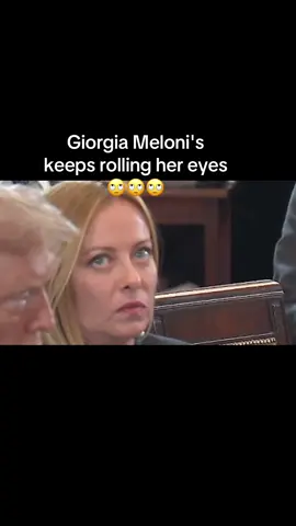 Prime Minister of Italy Giorgia Meloni's reaction keeps rolling her eyes 🙄🙄 #giorgiameloni #italy #foru #rollingeyes 