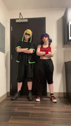 Team work makes the dream work 🐞🐈‍⬛ with @sailornomi #miraculousladybug #chatnoir #cosplay #ladybugandcatnoir #dance 
