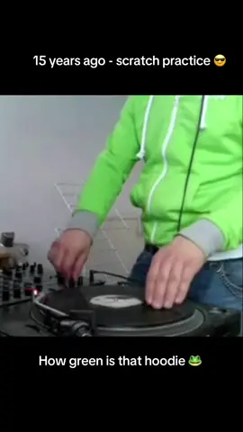 🐸💚 15 years ago… scratching UK Hardcore in a bright green hoodie. So I figured… why not let Kermit take over the decks? 😂🎧🔥 Oldskool rave energy + meme life = vibes forever 🙌 Who remembers these sounds? 💥 #UKHardcore #DJScratching #OldSkoolRave #KermitTheFrog #RaveMeme