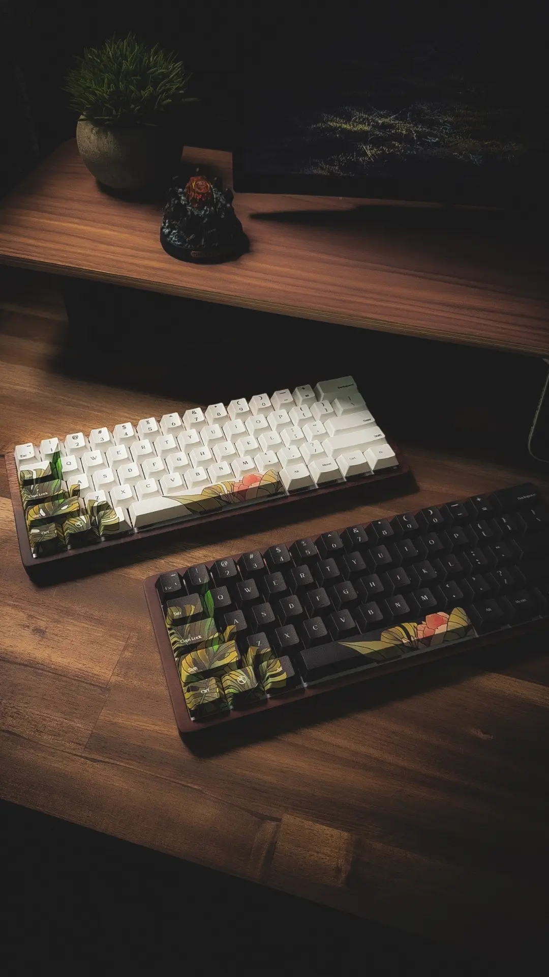 Okay but… Eden's Veil keyboard is basically a cozy forest in keyboard form. 𖡼𖤣𖥧𖡼𓋼𖤣𖥧𓋼𓍊 Wood case, delicate florals, and switches that just feel right. Limited number available! Link in bio before it's gone. 🍃 . . . #GamingOnTikTok #gaming #cozygamer #atx #pc 