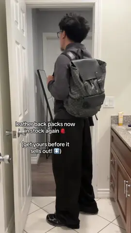 #leatherbackpack #backtoschool #leatherbag 