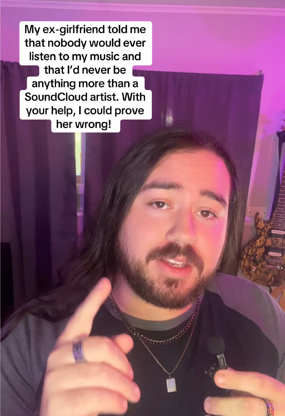 My ex-girlfriend told me that nobody would ever listen to my music and that I’d never be anything more than a SoundCloud artist. With your help, I could prove her wrong! #proveherwrong #soundcloudtostardom #soundcloud #santiago #fyp 