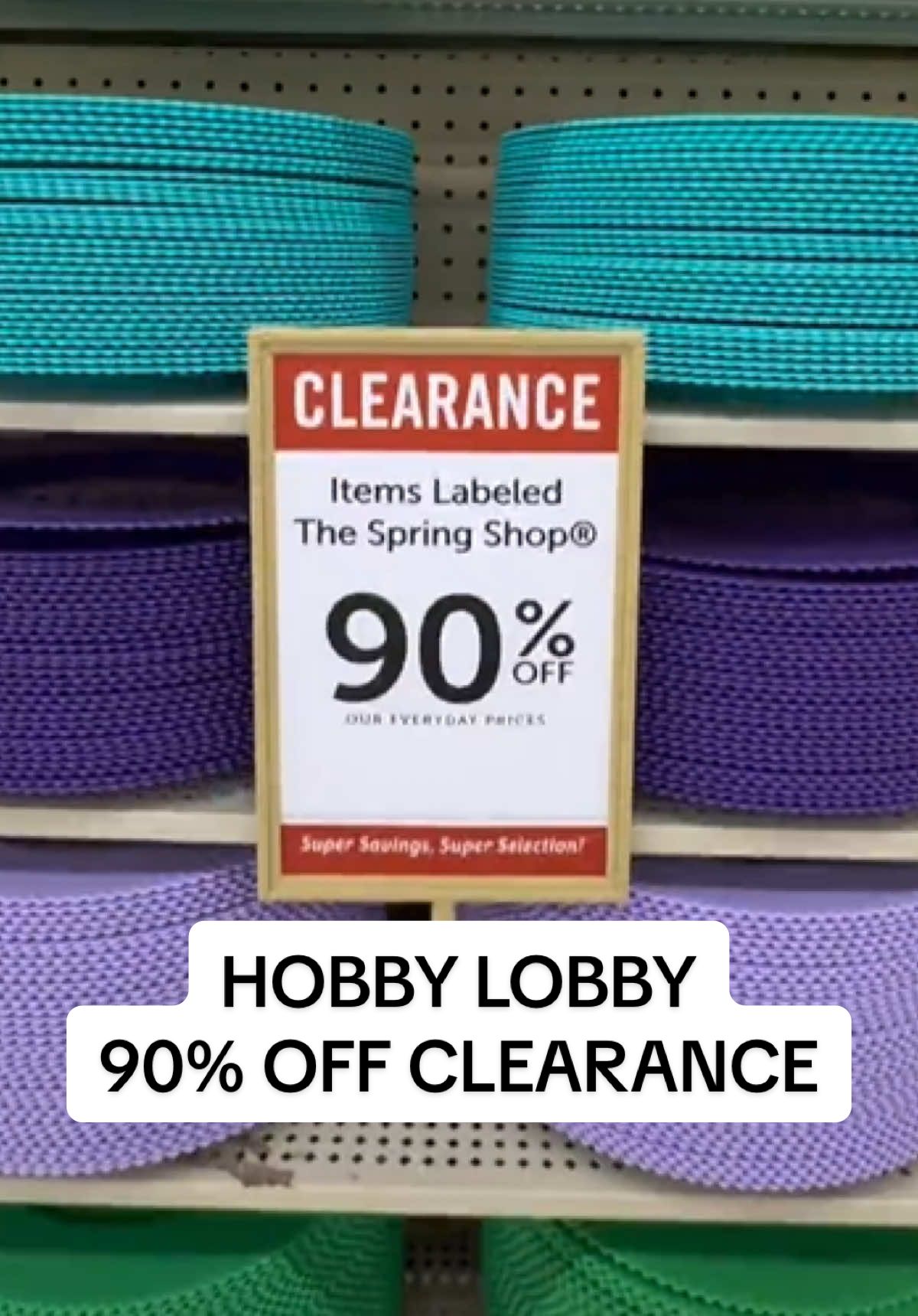 Hobby Lobby’s 90% OFF Spring Clearance is here!! 🛒🔥 Check your stores for anything in the Spring Collection before it’s cleared out! 🌸💸 #HobbyLobbyClearance #DealAlert #BudgetFinds #ClearanceShopping #RunDeal @Hobby Lobby 