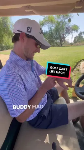 GOLF CART LIFE HACK #golf #golftiktok #golftok #golftips 