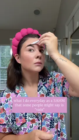 let me give you a new outlook 👇🏼 As a teacher I got up every morning, got dressed, did my hair and makeup, and made myself “presentable” for my job. Why is it deemed extra, vain, or met with the words “I could never do that”, because I show up for my job as a sahm in the exact same way? Let me give you a little look into how getting “ready” everyday has changed my mental health as a fresh postpartum mom and now as a mom of a 4 & 2 year old.  Let me start by saying that getting “ready” looks different to everyone and that’s perfectly okay. For me it looks like: 1. Getting out of my pajamas and putting on an outfit that makes me feel good. 2. Washing my face & ice rolling every morning. 3. Doing my quick everyday makeup routine & styling my hair (aka throwing in dry shampoo and touching up whatever style I started the wash cycle with). It’s not complicated, it takes me 15-20 minutes max, BUT it sets the tone for my whole day. Here are some benefits you should consider 🫶🏻👇🏼 - Signals a fresh start: Getting dressed marks a mental shift from “just woke up” to “I’m ready to go,” even if you’re staying home. - Improves mood: Small self-care rituals like doing your hair or putting on fresh clothes can naturally lift your spirits. - Reduces the “stuck in a rut” feeling: Breaking the pajama cycle helps prevent that sluggish, aimless mood from setting in. - Helps maintain your identity: Reminds you that you’re still you outside of your role as mom. - Encourages productivity: Feeling prepared often leads to getting more done and moving through the day with more purpose. - Teaches self-respect: Models to your kids that you matter and deserve to care for yourself daily. - Acts as a form of self-care: Even 10 minutes spent on yourself is an investment in your mental and emotional well-being. This is something I FULLY believe in, and reap the benefits of daily.  Do you do this already?? Give it a full weeks effort and come back and let me know how you feel 🫶🏻
