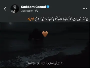‏{وَعَسَى أَنْ تَكْرَهُوا شَيْئًا وَهُوَ خَيْرٌ لَكُمْ}🤎🍂.   #foryou #fyp #اكسبلورexplore 