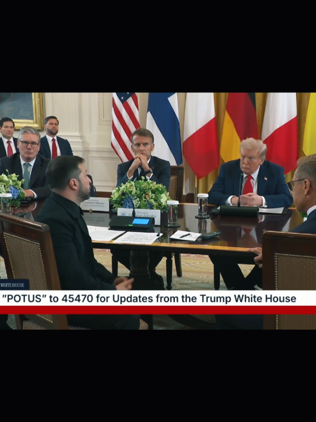 Полное видео встречи Трампа с руководителями европейских стран и Зеленским. Трансляция на русском языке. #сша #трамп #зеленский #ес #переговоры 
