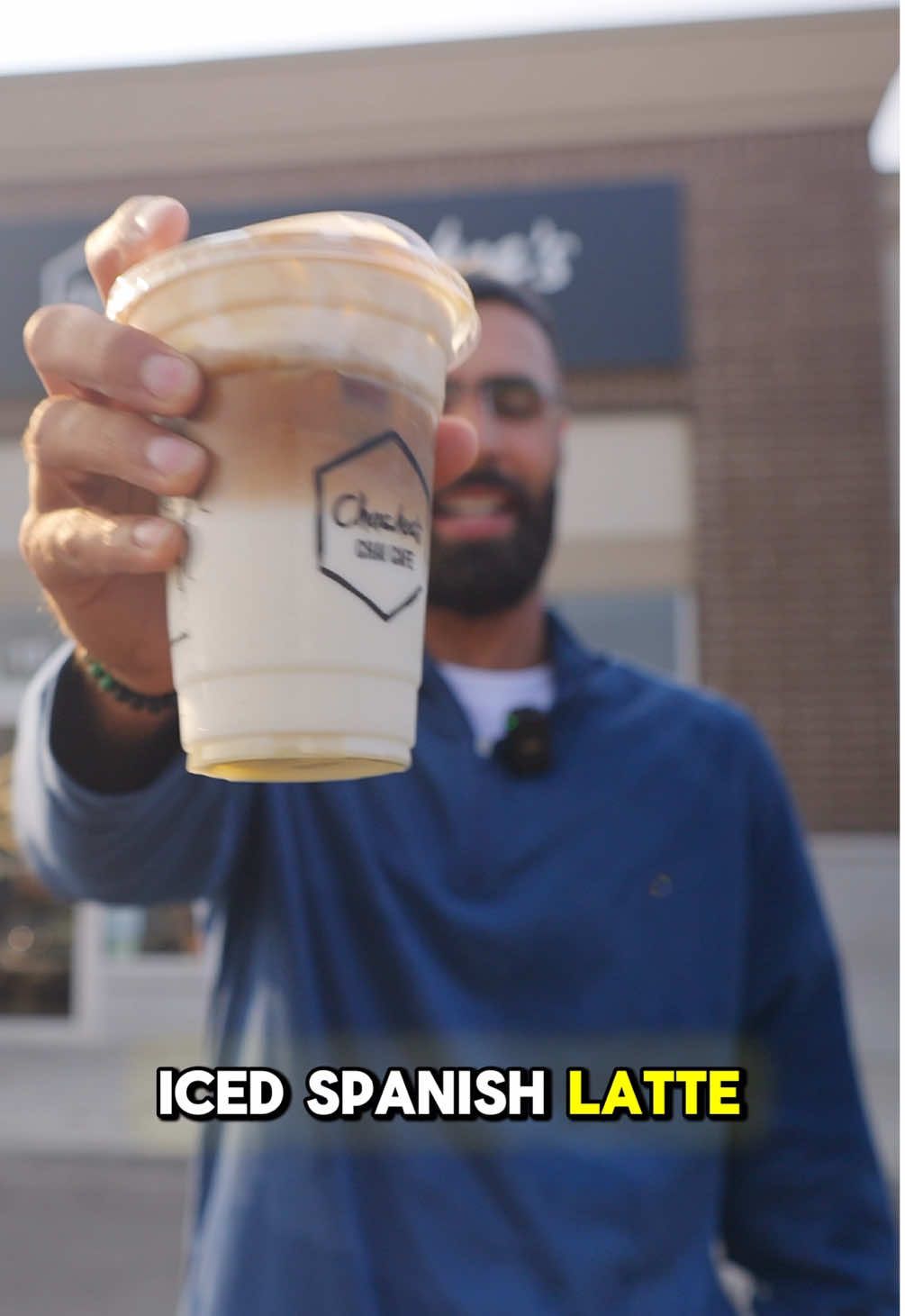 iced spanish latte 🎺😂 📍4 locations across the GTA  #spanishlatte #latte #cafe #coffeelover #icedlatte 