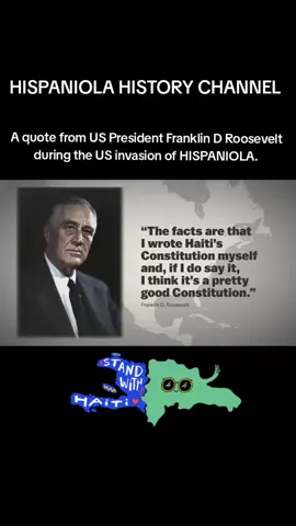 Franklin D Roosevelt wrote the Haitian constitution  #dominicanrepublic🇩🇴 #haitiantiktok🇭🇹 