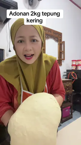 2 kg tepung pro tinggi full donat mak king#fyp