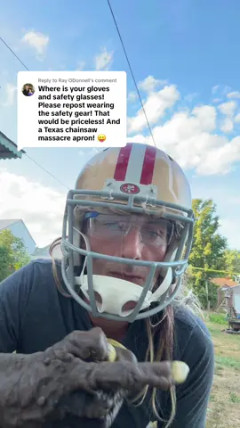 Replying to @Ray ODonnell  #49ers #chainsaw #funny #viral #fyp 