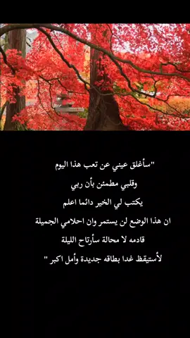 لأستيقظ غدا بطاقه جديدة وأمل اكبر 🤍 . . . #شعر #اقتباسات #موسيقى #اكسبلور #عبارات 