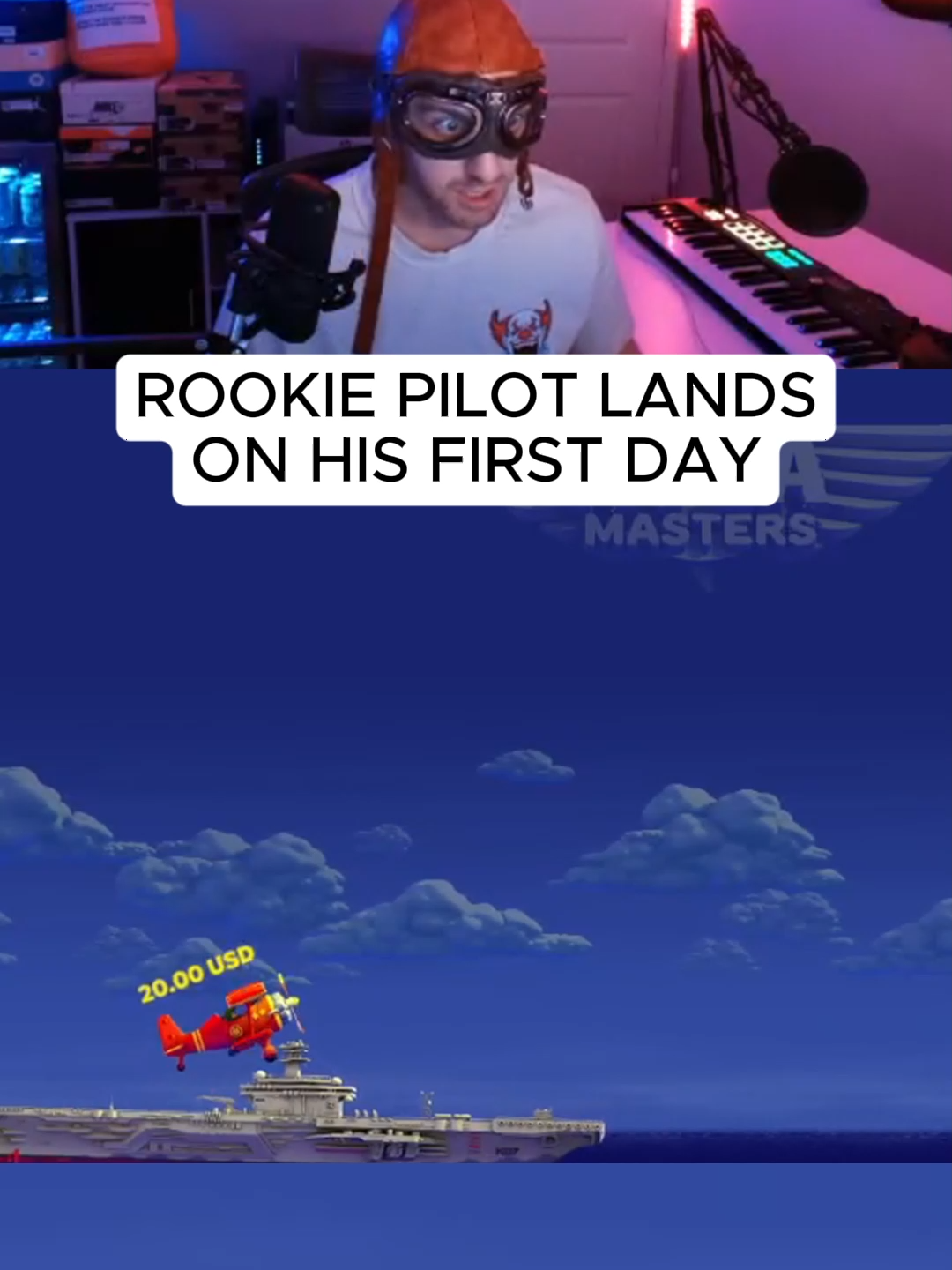 Rookie pilot lands on his first day #kick #avia #planegame #aviamasters #streaming