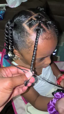 Love LOVE how her hair came out😍 #protectivestyles #toddlerhairstyles #tutorial #hairtutorial 