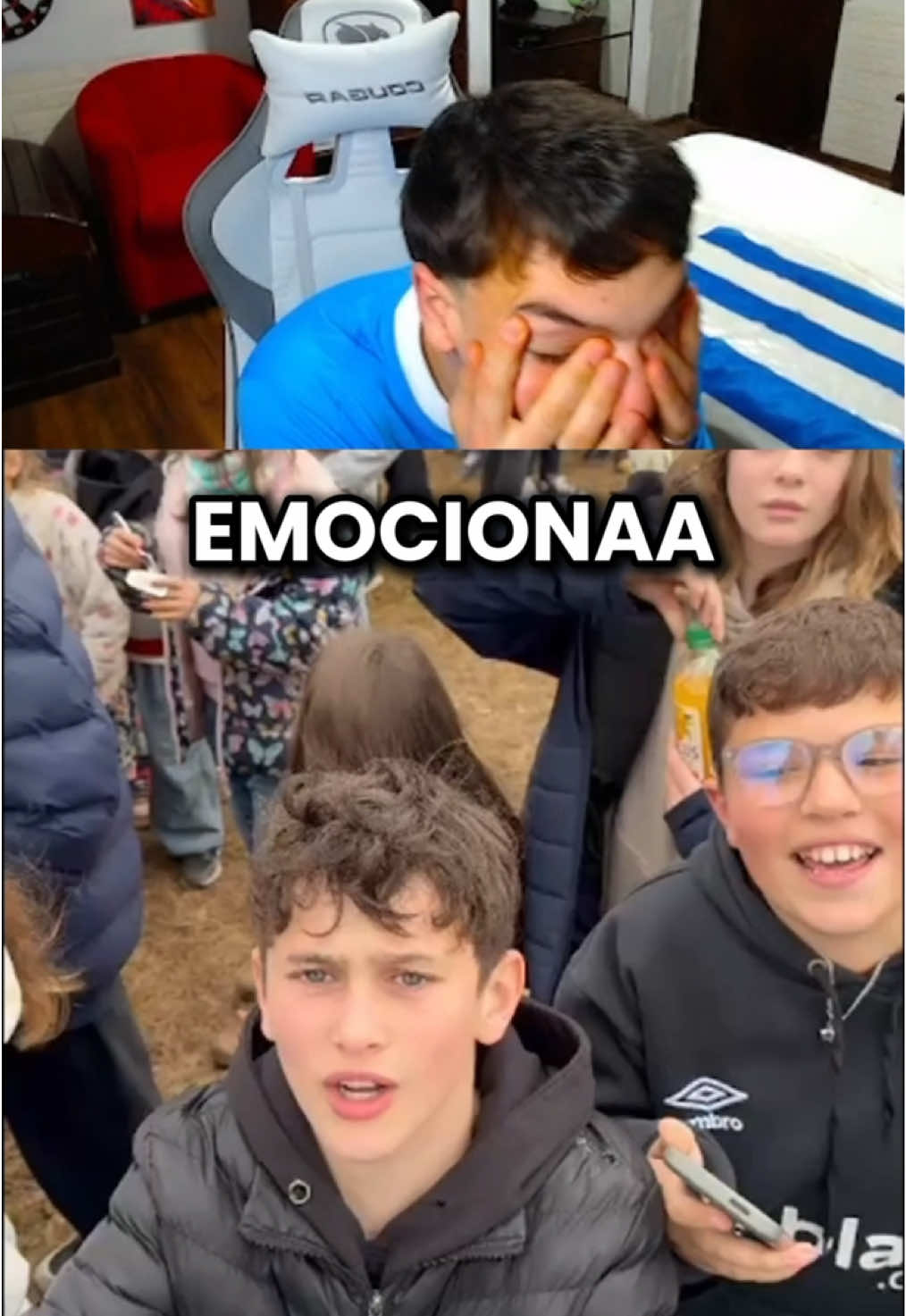 LA MANITO EMOCIONAA 🫳😂 #uruguay #argentina #futbolargentino #futbol⚽️ #futbolista 
