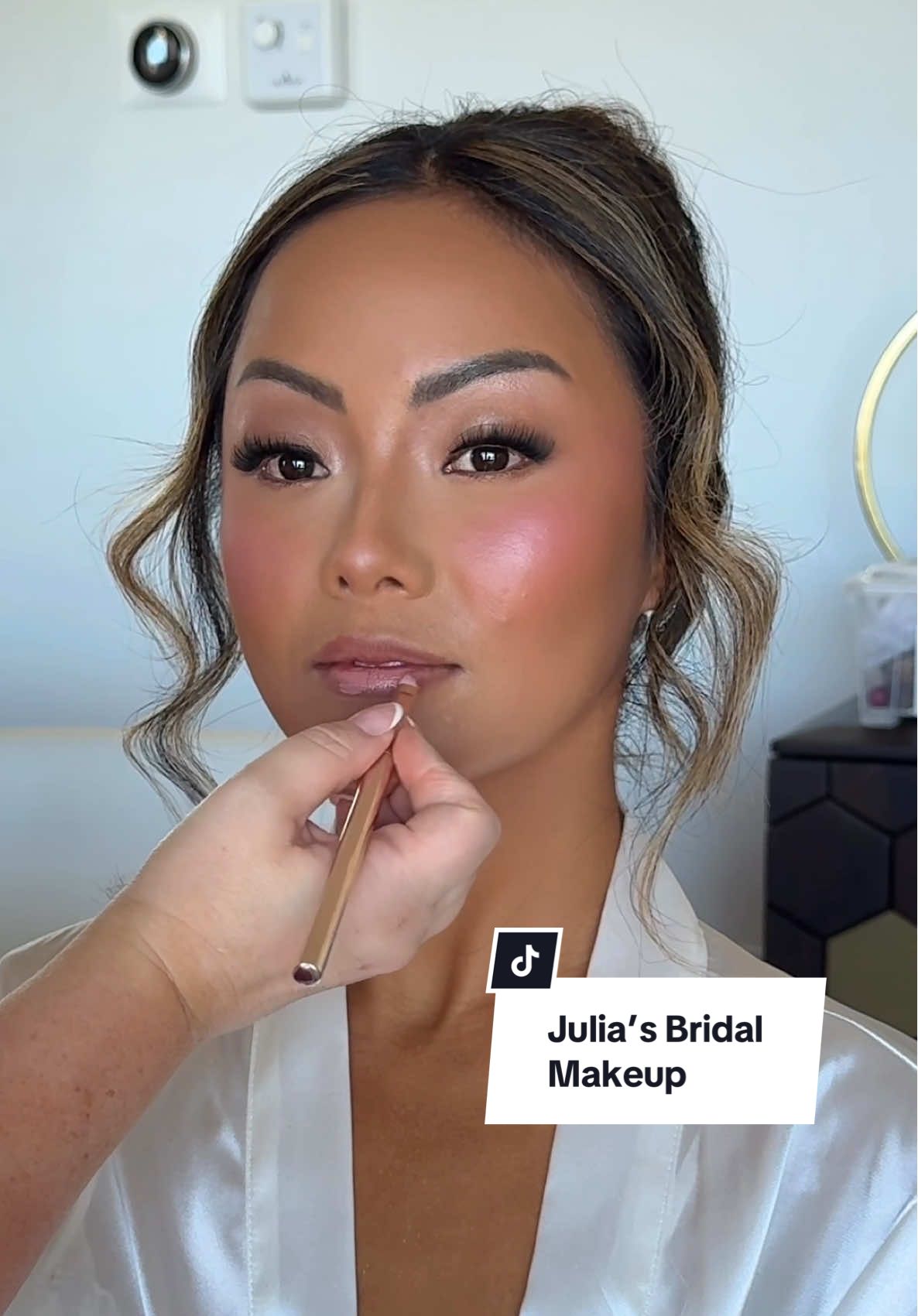 Julia’s clean soft bridal makeup look #bridalmakeup #wedding #weddingtiktok #glowyskin  