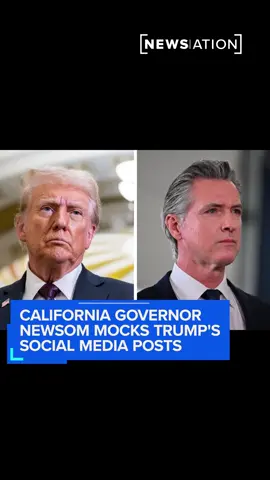 California Gov. Gavin Newsom was asked about his meme-filled social media tirade and said he was glad it was getting attention, adding: “The deeper questions is how have we allowed the normalization of (Trump's) tweets and Truth Social posts?”