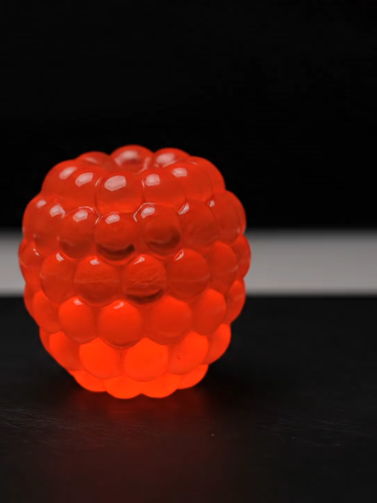 Glowing_Raspberry_Glass_Sculpture_ASMR #asmr #Veo3 #fyp #asmrsounds #ai