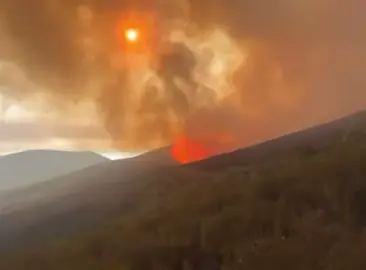 Witness the incredible speed of this active wildfire in Anllares del Sil, El Bierzo, Spain! 🔥🌋 Nature’s raw power on full display! #Wildfire #Spain #ElBierzo #AnllaresDelSil #NaturePower     