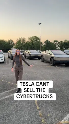 Cyber trucks are filling up the lots 🧐 • #tesla #cybertruck #cartok #carmarket #finance 