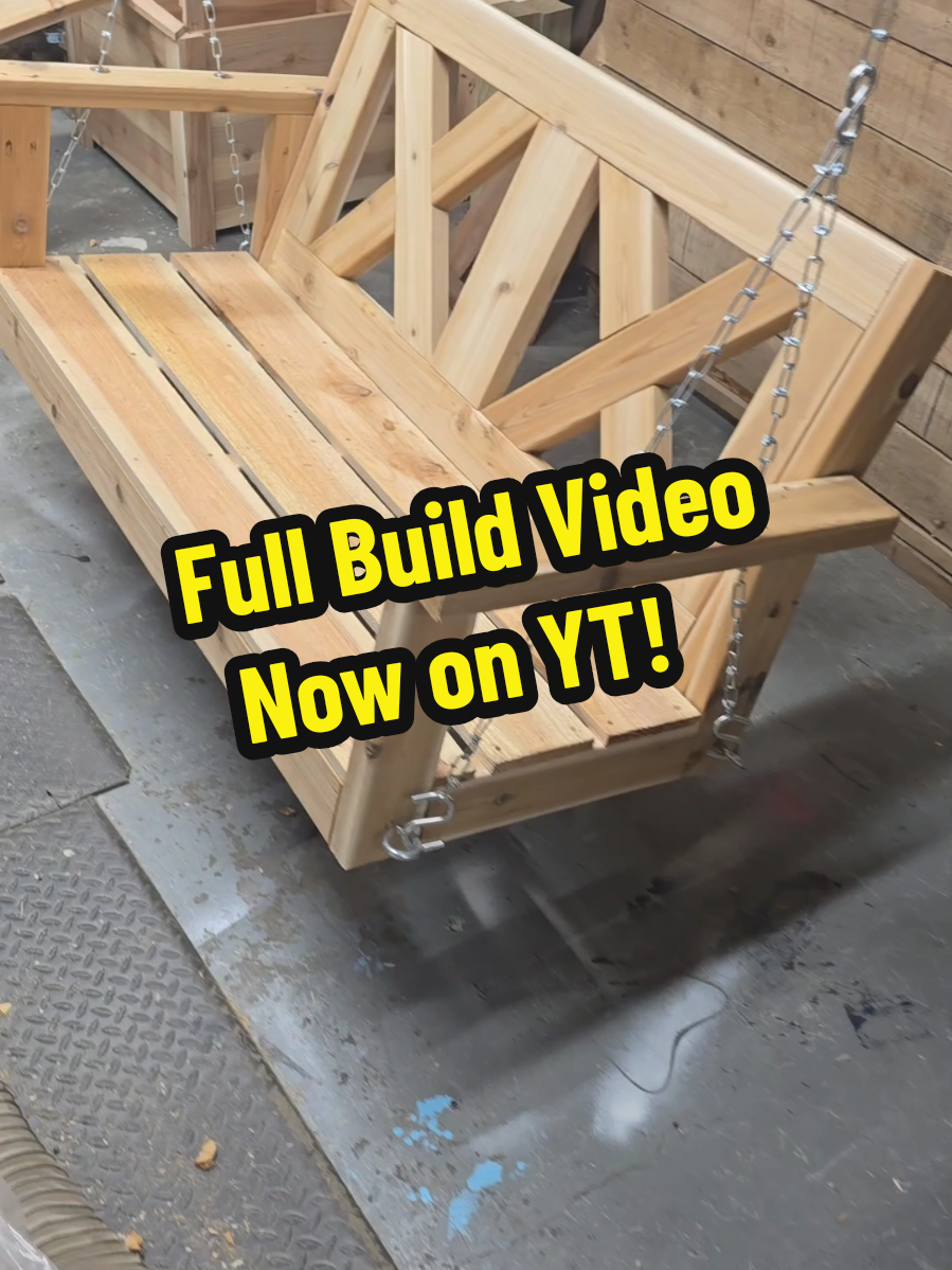 How to build a simple porch swing! #woodworking #woodworking #porchswing #furniture #outdoorfurniture 