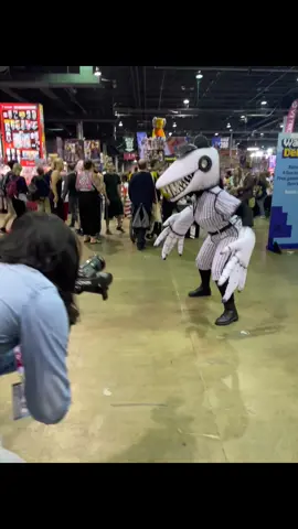 I didn’t know that being a big scary monster would involve eating up the cameras at Fan Expo Chicago!   Seriously I had so much fun and thank you to everyone who stopped and asked for a picture. I wanted to make this cosplay to coincide with the digital release of the game and it was so exciting running into other fans  #offgame #offrpg #offcosplay #fanexpochicago2025