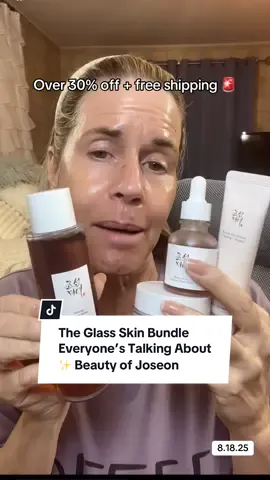 @Beauty of Joseon US This 4-piece Beauty of Joseon bundle has TikTok in a chokehold — ginseng, retinal, and snail mucin for hydration, fine lines, and glass-skin glow. Over 30% off with free shipping 🛒 #BeautyOfJoseon #matureskin #Tiktokshopcreatorpicks #Tiktokshopbacktoschool #matureskin