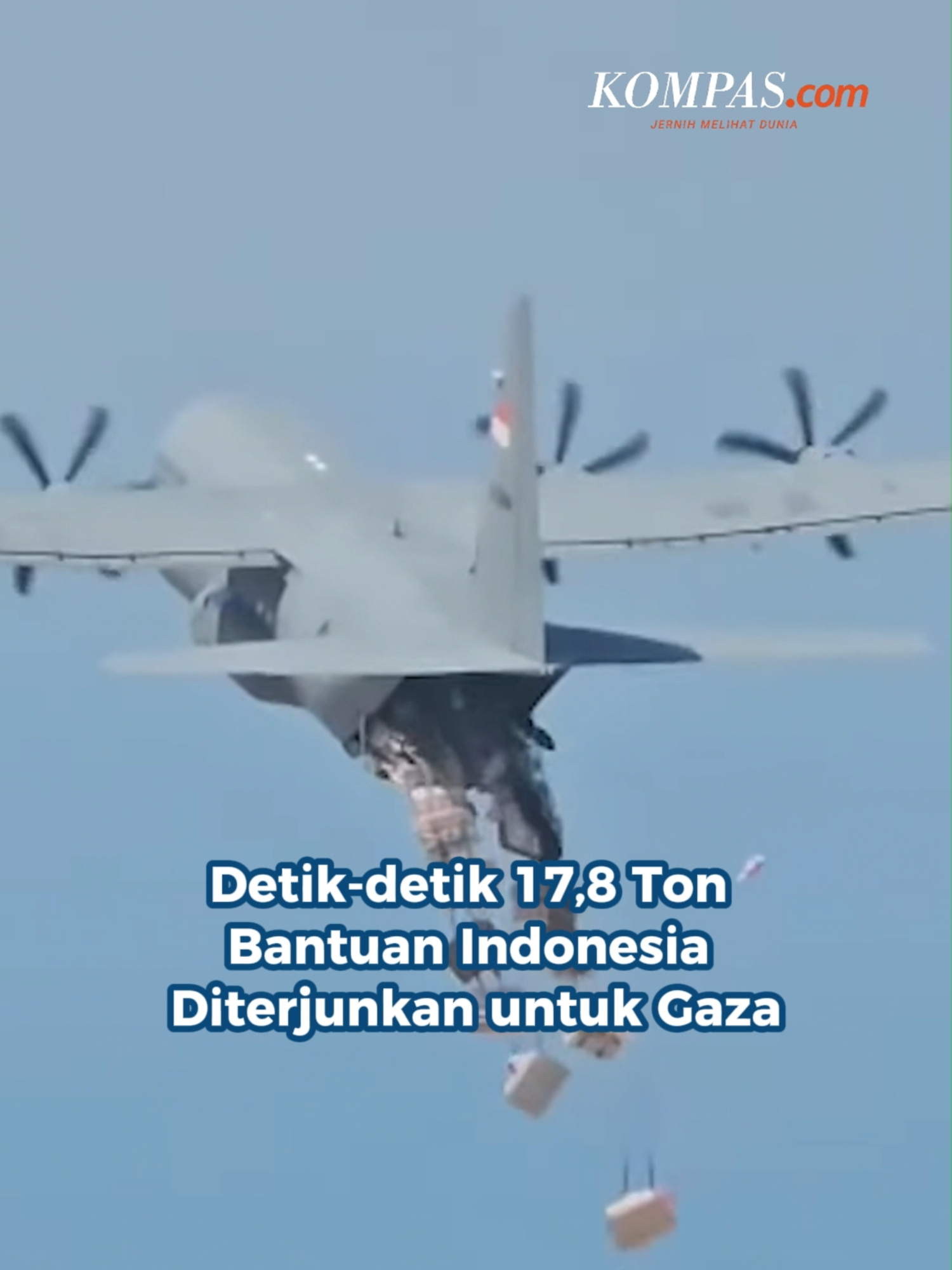 Di momen HUT ke-80 RI, Indonesia melalui Satgas Garuda Merah Putih-II menyalurkan bantuan kemanusiaan ke Jalur Gaza, Palestina lewat jalur udara, Minggu (17/8/2025). Dua pesawat C-130J Super Hercules TNI AU sukses melaksanakan misi penerjunan bantuan di Gaza dari Amman, Yordania, dan kembali mendarat dengan selamat.  Komandan Satgas Garuda Merah Putih II menyebut misi berjalan lancar, dengan bantuan berupa makanan, perlengkapan kesehatan, selimut, dan kebutuhan anak-anak. Misi tersebut disebut sebagai hadiah istimewa sekaligus bukti komitmen Indonesia terhadap solidaritas kemanusiaan internasional.  