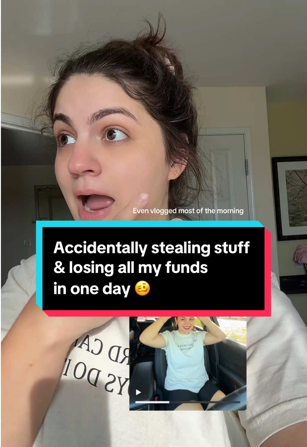 Accidentally stealing stuff & losing all my funds is not how planned today to go. Debated posting this bc I’m trying so hard to get out of this rough chapter. But I know that so many can relate to this struggle.  If this is you, I SEE YOU. We will get through this!! 🩷 #toddlermom #hotmessmama #fyp 