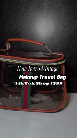 The New Retro Vintage Makeup Bag is EVERYTHING 😍 and it’s only !! 13.99 ….. FUCCI 💕 #makeupbag #waterproofmakeup #travelbag #tiktokshopcreatorpicks #explorepage 