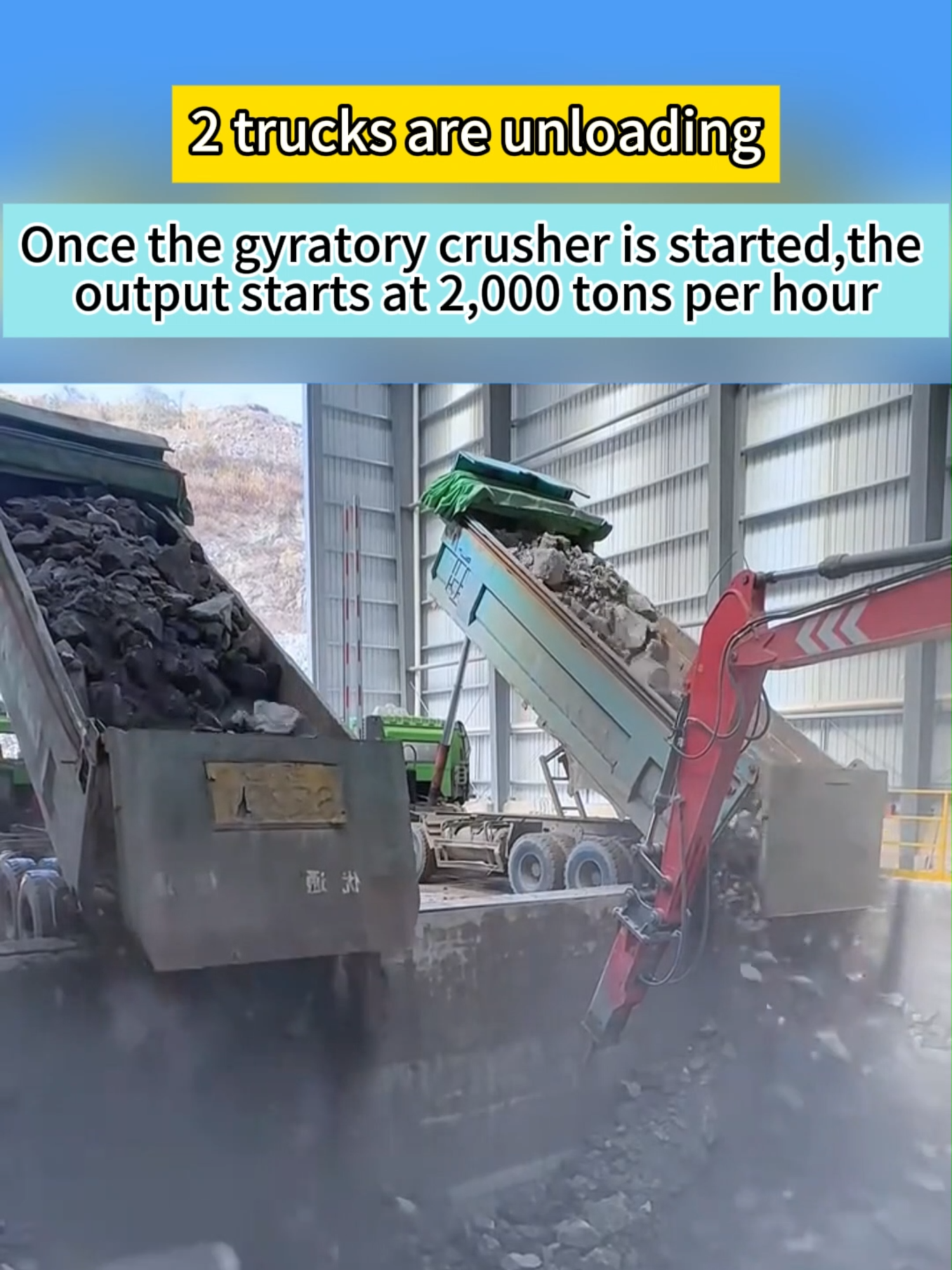 Have you ever seen a gyratory crusher buried underground? #crusher#crushermachine#gyratorycrusher#crushermanufacturers #stonecrusher #rockcrusher #Coarsecrushing #equipment