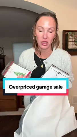 Have you ever shopped an overpriced garage sale before… do you guys think I got ripped off🫣🫠 #craftersoftiktok #scrapbooker #sizzix #garagesalefinds #overpriced 