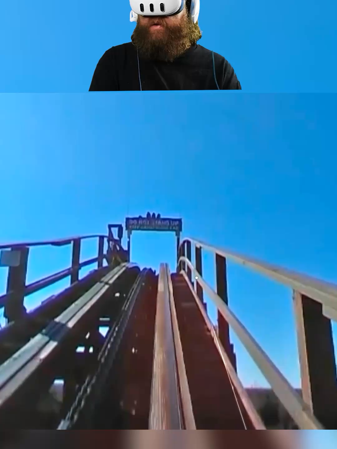 Video from about two years ago when I bought Quest 3 VR, just never uploaded it #quest3 #vr #vrgaming #virtualreality #rollercoaster #ohio