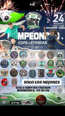 Ven y participa, gran campeonato deportivo ORGANIZA @LEYENDAS SOBRE RUEDAS💚🔥