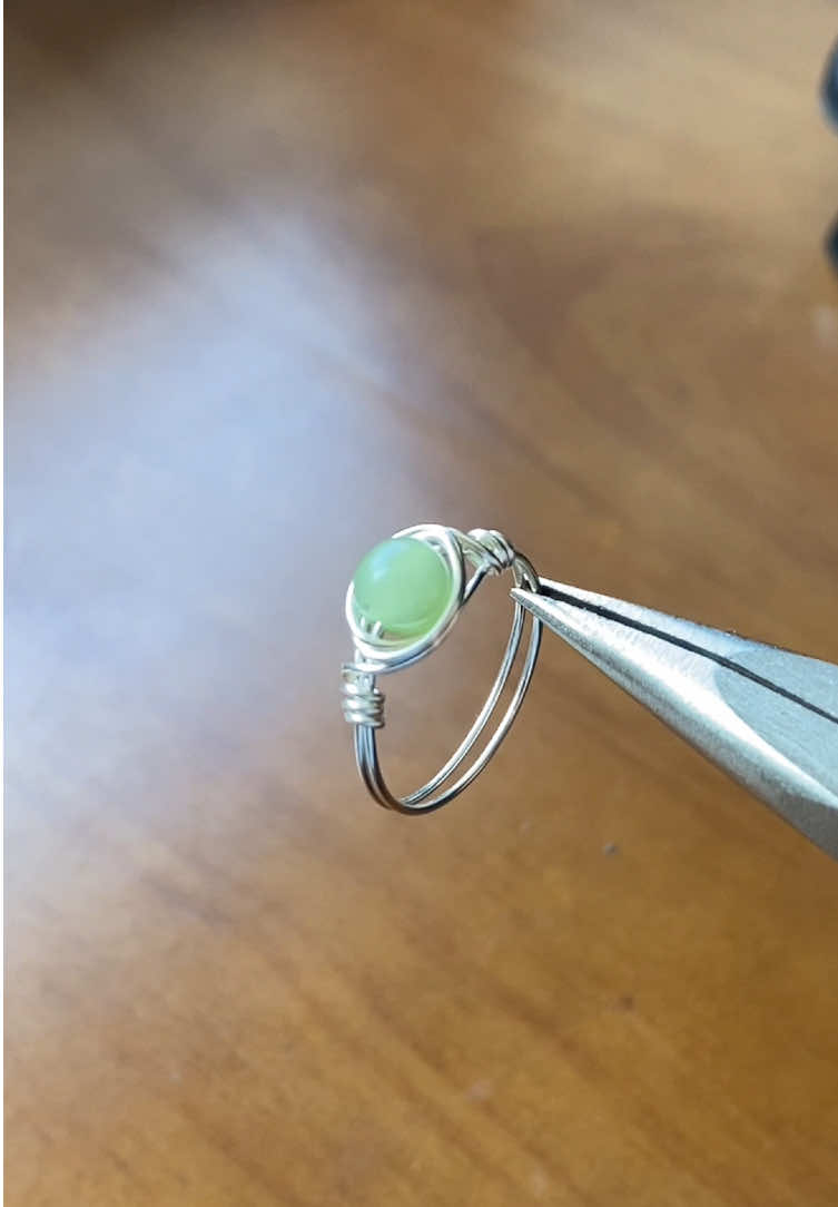 Easy wire wrap ring#DIY#jewelry#handmade#ring#tutorials#easy#foryou 