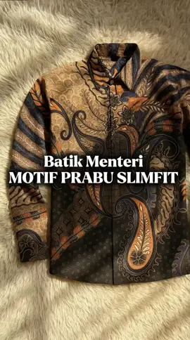 Batik Menteri 85 Motif Prabu -Kemeja Batik Pria Lengan Panjang Slimfit Premium Lapis Furing#rekomendasi#kemejabatik#murahbanget#fypシ゚#belilokal 