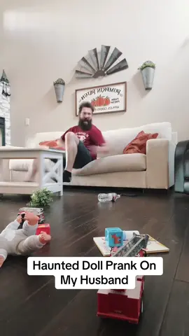 THE VACUUM?! 😂👻 #couple #prank #fyp #dolls #haunted #fypシ゚viral #marriedlife #trending #didntexpectthat #lol 