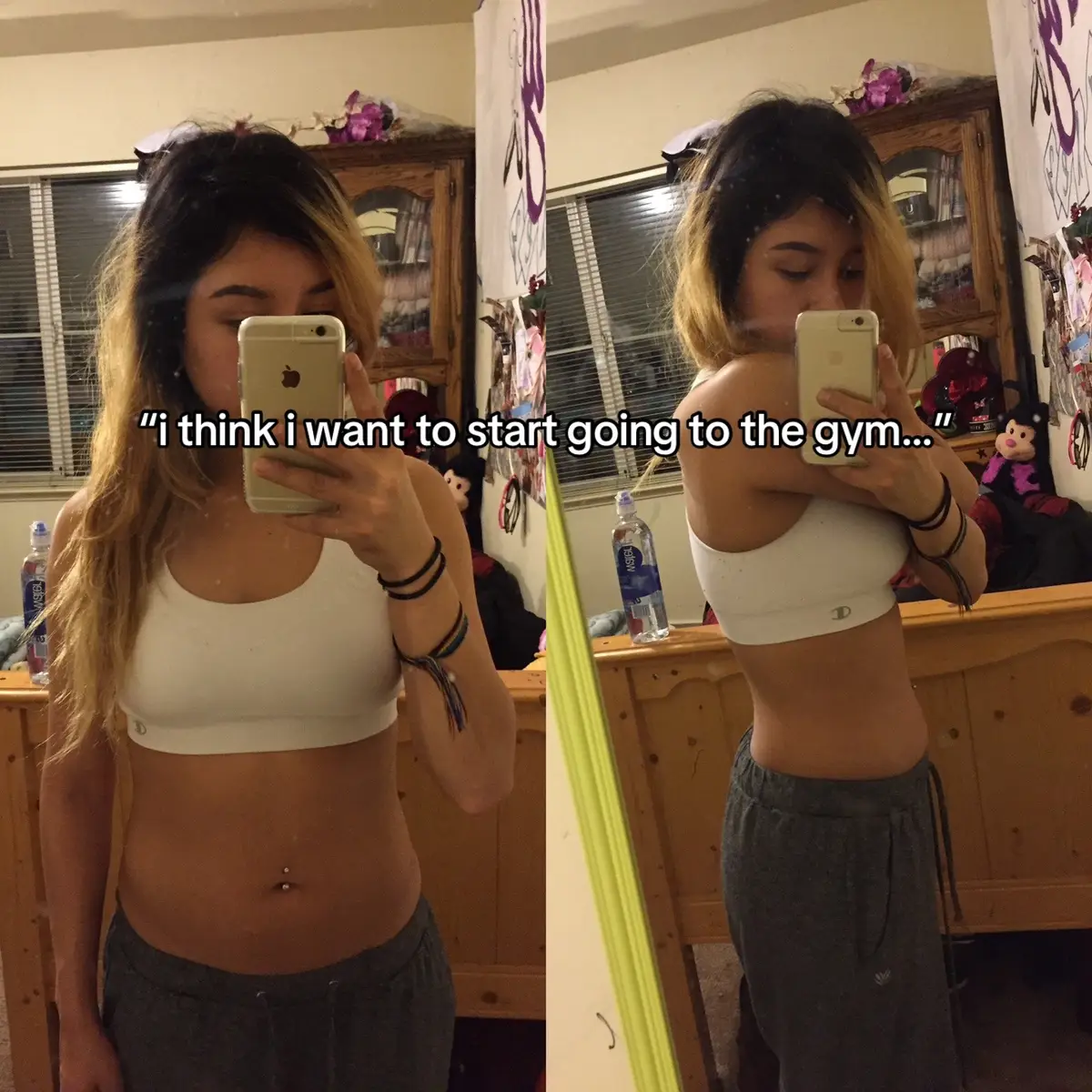 the gym saved me #fitnessjourney #gymtransformation #gym 