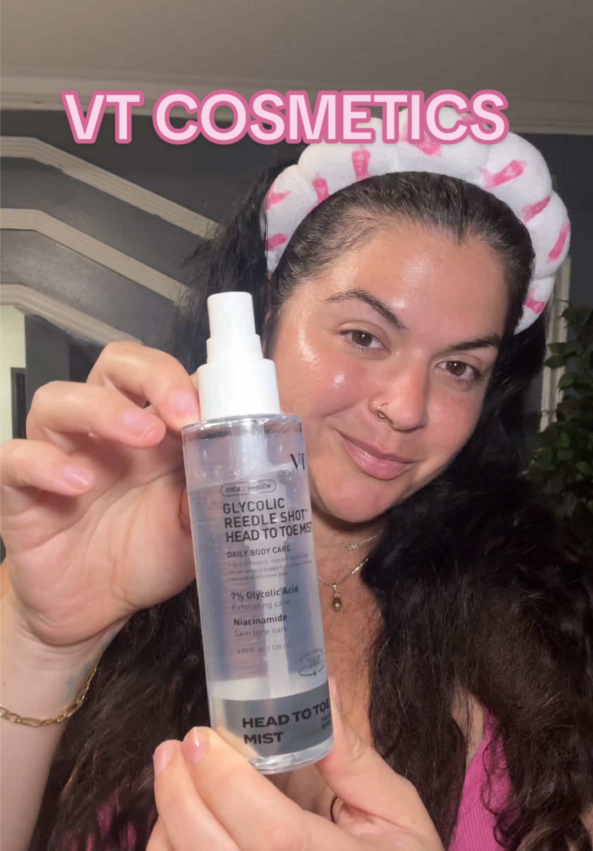 It’s that time again to use my favorite mist from @VT Cosmetics US #vtcosmetics #facemist #skincare #skincareroutine #skincaretips 