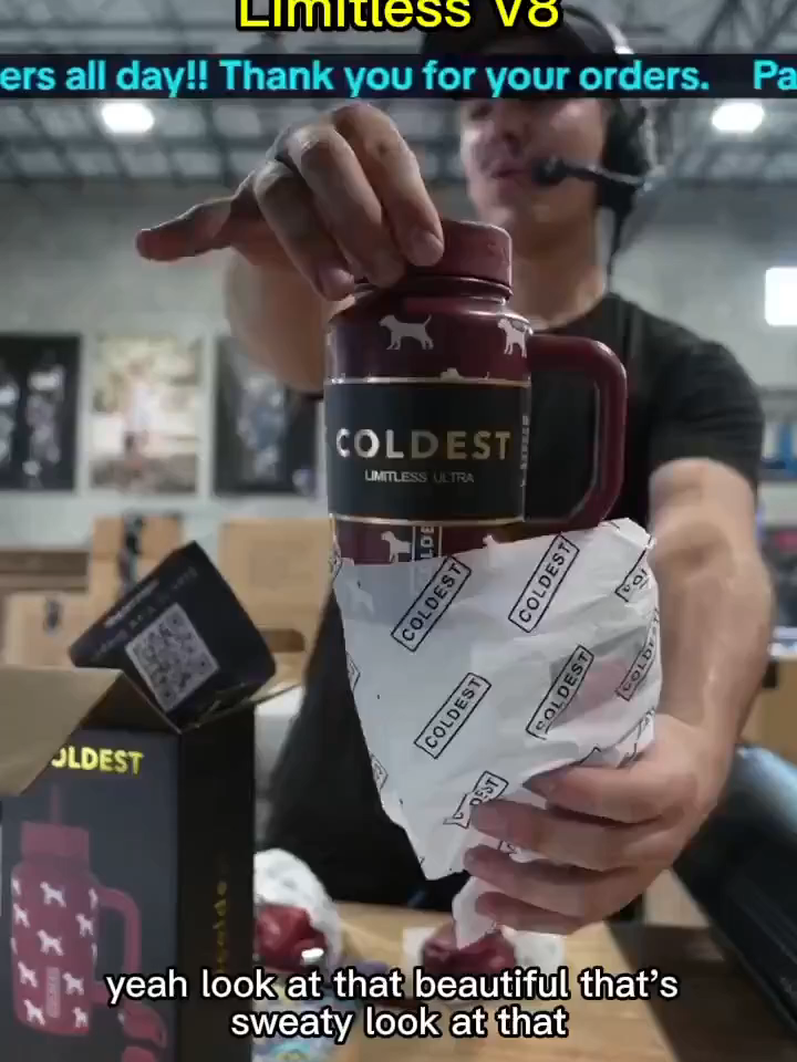 How adorable is the COLDEST 15oz Limitless Ultra V8 in Baby Puppy — especially paired with the coffee lid! ☕🐶 #coldest #coldestwaterbottle #tumblersoftiktok #foryoupage #tumbler #fyp #packingorders