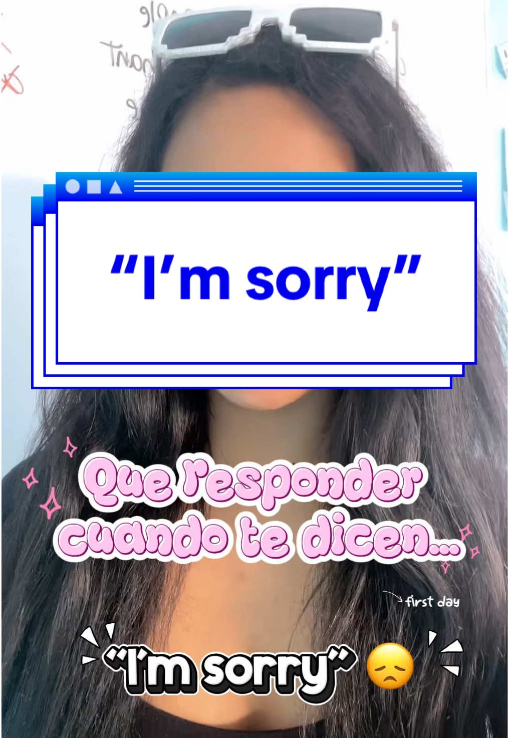I’m sorry 😱 #ingles #cursodeingles #inglesbasico #inglesgratis #learnspanish 