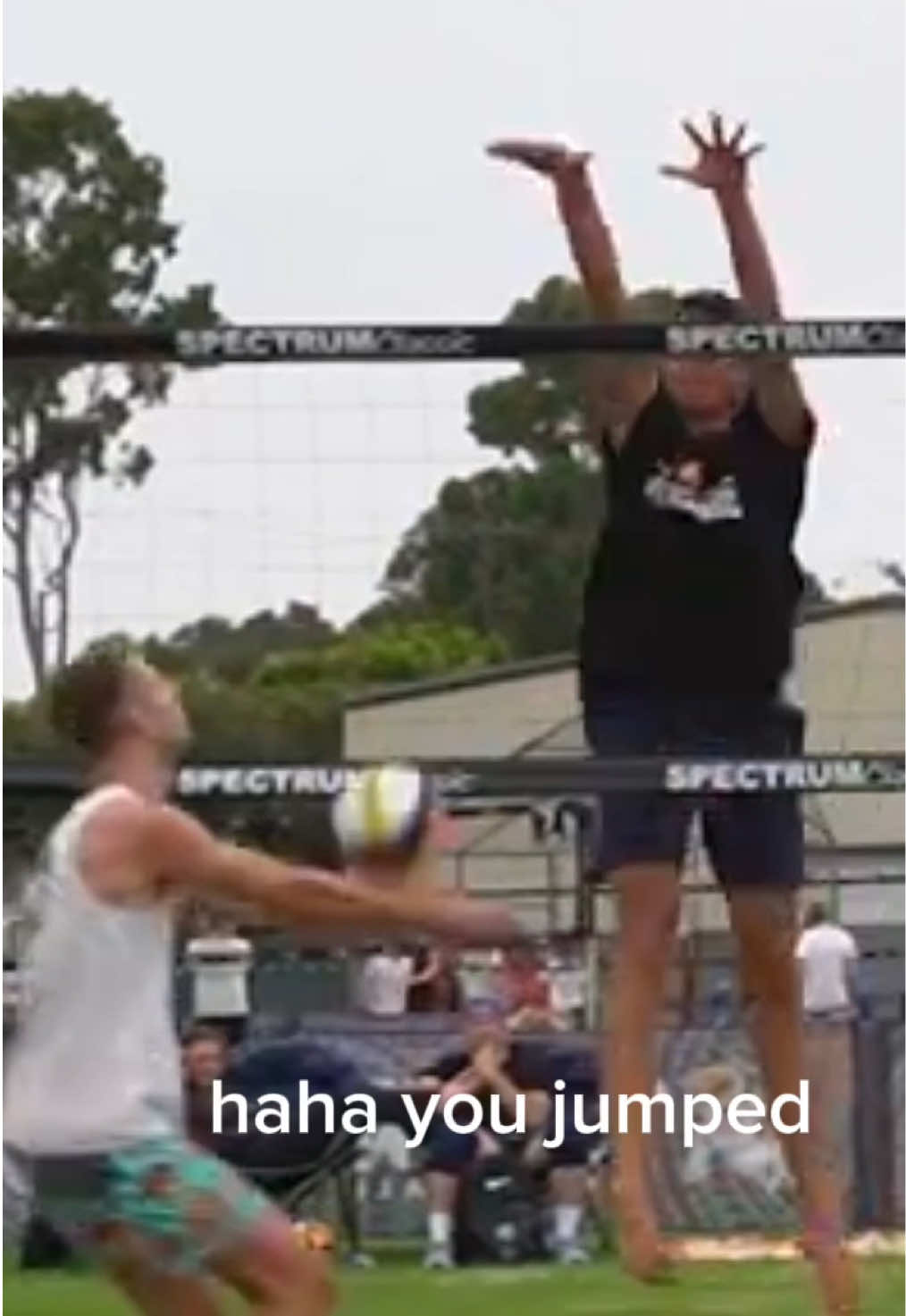 What was bro even trying to do #volleyball #volleyballplayer #comedy #fail #haikyuu 