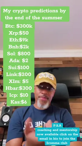 My crypto predictions pay attention #cryptoinvesting #cryptotrading #calvinhill #calvinhillclips #powerofpublish #